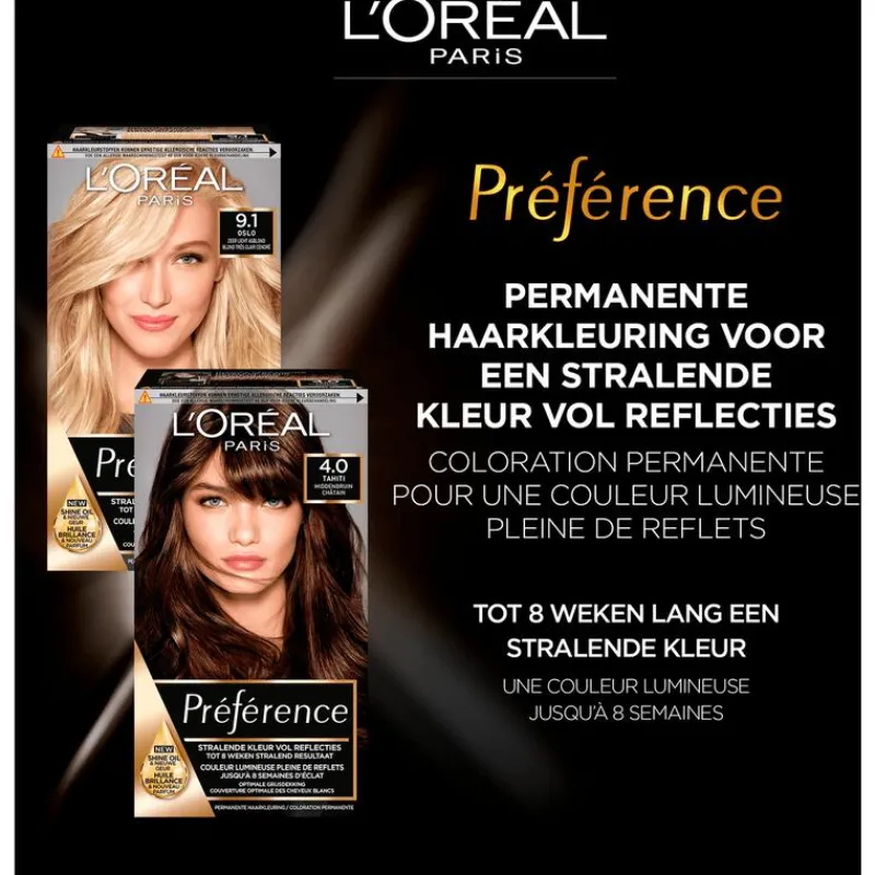 L'Oréal Paris Préférence 5.21 Koel lichtbruin