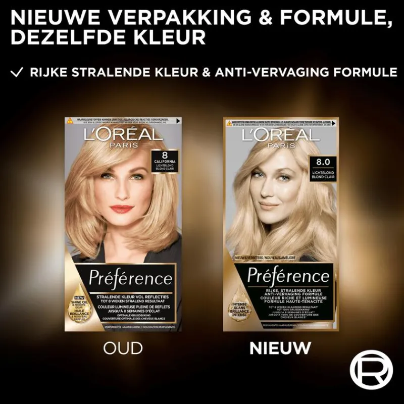 L'Oréal Paris Préférence Permanente Haarverf 8 California