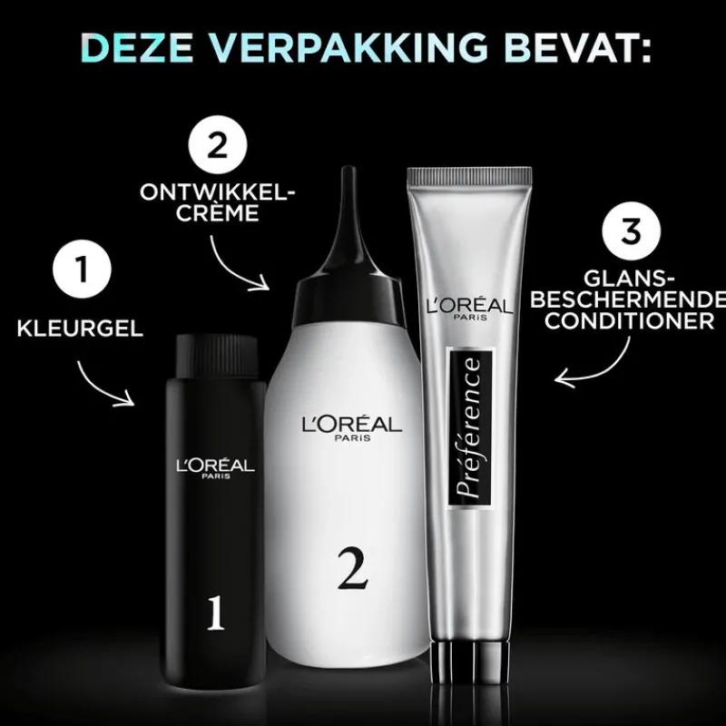 L'Oréal Paris Préférence Vivids Permanente Haarverf 9.11 Smokey Grey