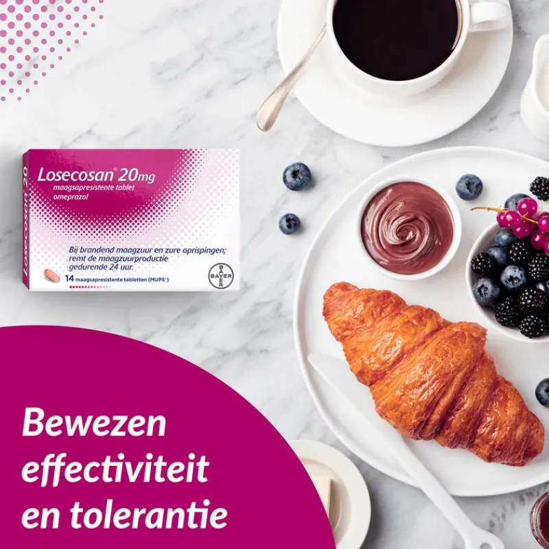 Losecosan tegen terugkomend brandend maagzuur 14 tabletten