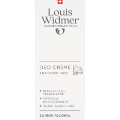 Louis Widmer Bodycare Deodorant Creme Zonder Parfum 40 ML