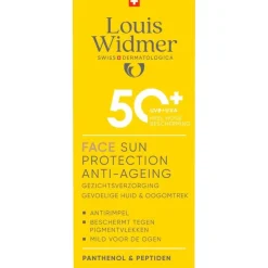 Louis Widmer Face Sun Protection Anti-Ageing SPF50+ Licht Geparfumeerd 50 ML