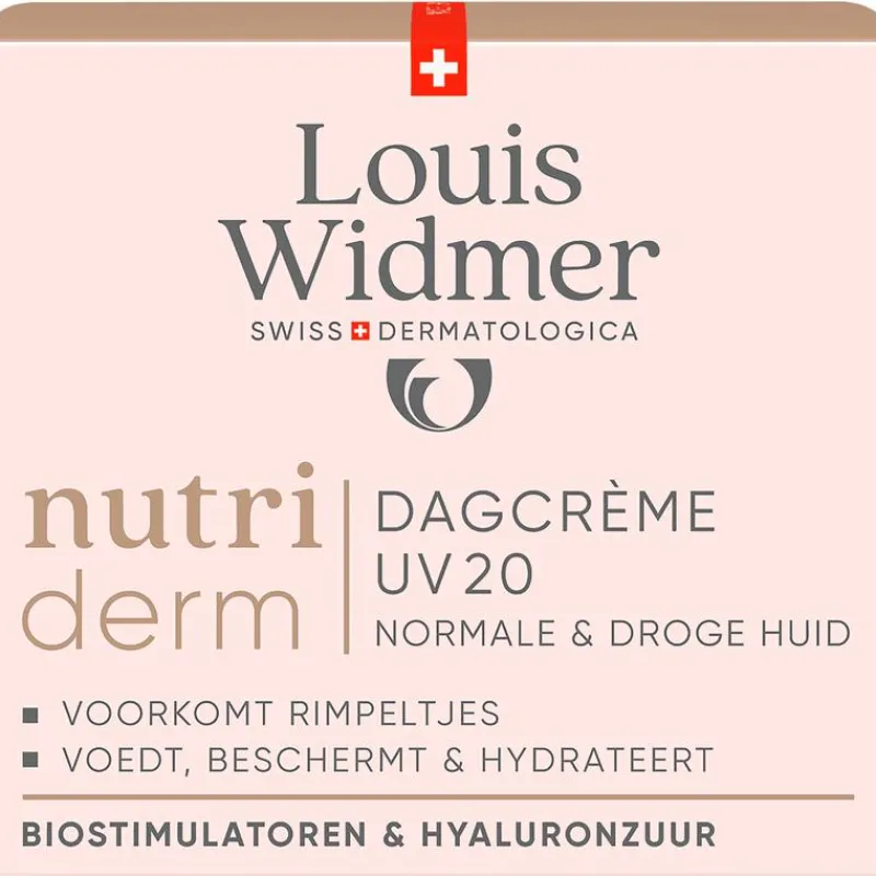 Louis Widmer Nutriderm Dagcrème UV SPF 20 Licht Geparfumeerd 50 ML