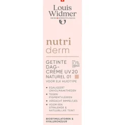 Louis Widmer Nutriderm Getinte Dagverzorging SPF20 Naturel 01 Zonder Parfum 30 ML