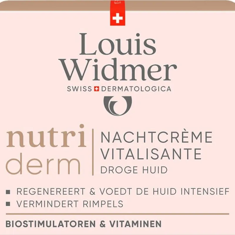 Louis Widmer Nutriderm Nachtcrème Vitalisante Licht Geparfumeerd 50 ML