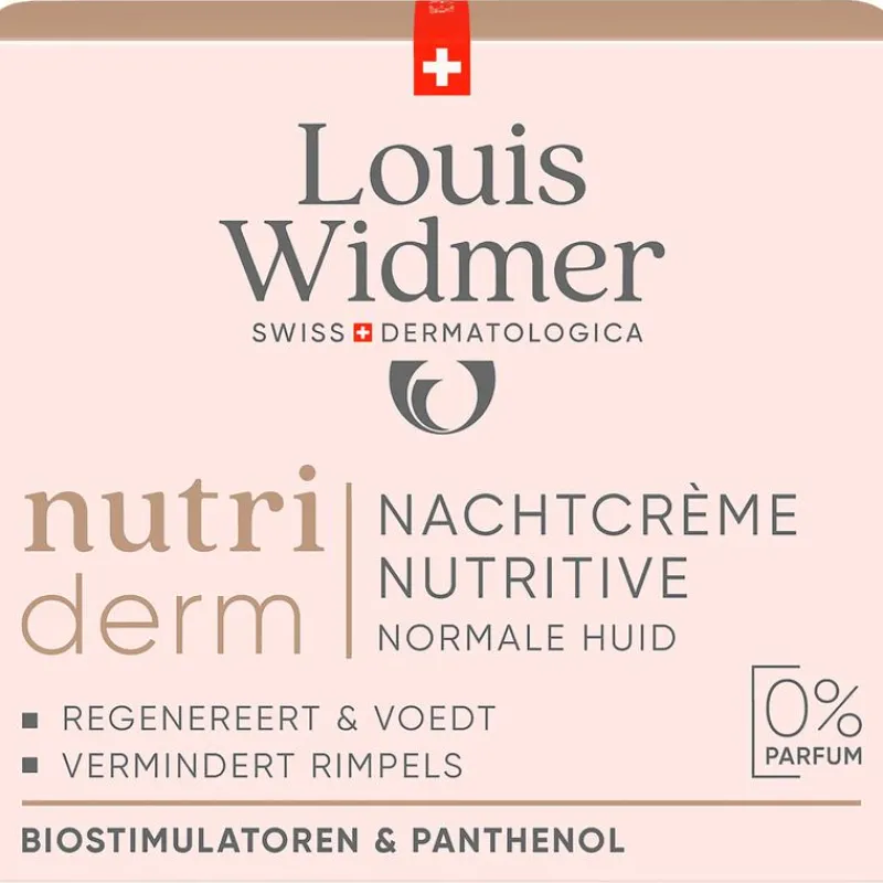 Louis Widmer Nutriderm Nachtcrème Nutritive Zonder Parfum 50 ML