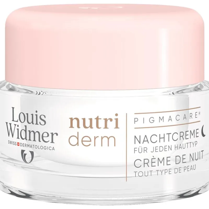 Louis Widmer nutriderm Pigmacare Nachtcrème Zonder Parfum 50 ML