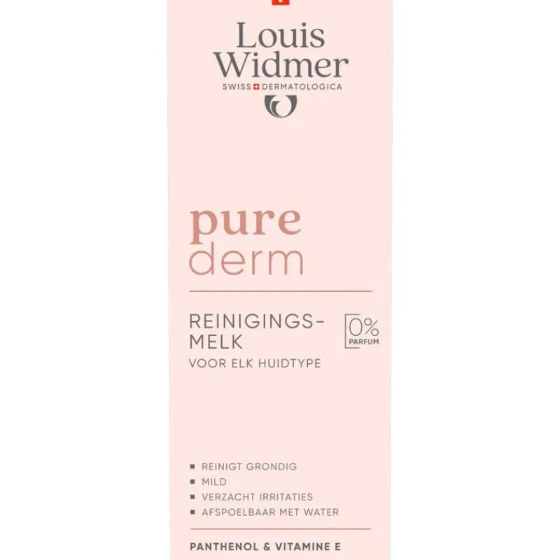 Louis Widmer Purederm Reinigingsmelk Zonder Parfum 200 ML