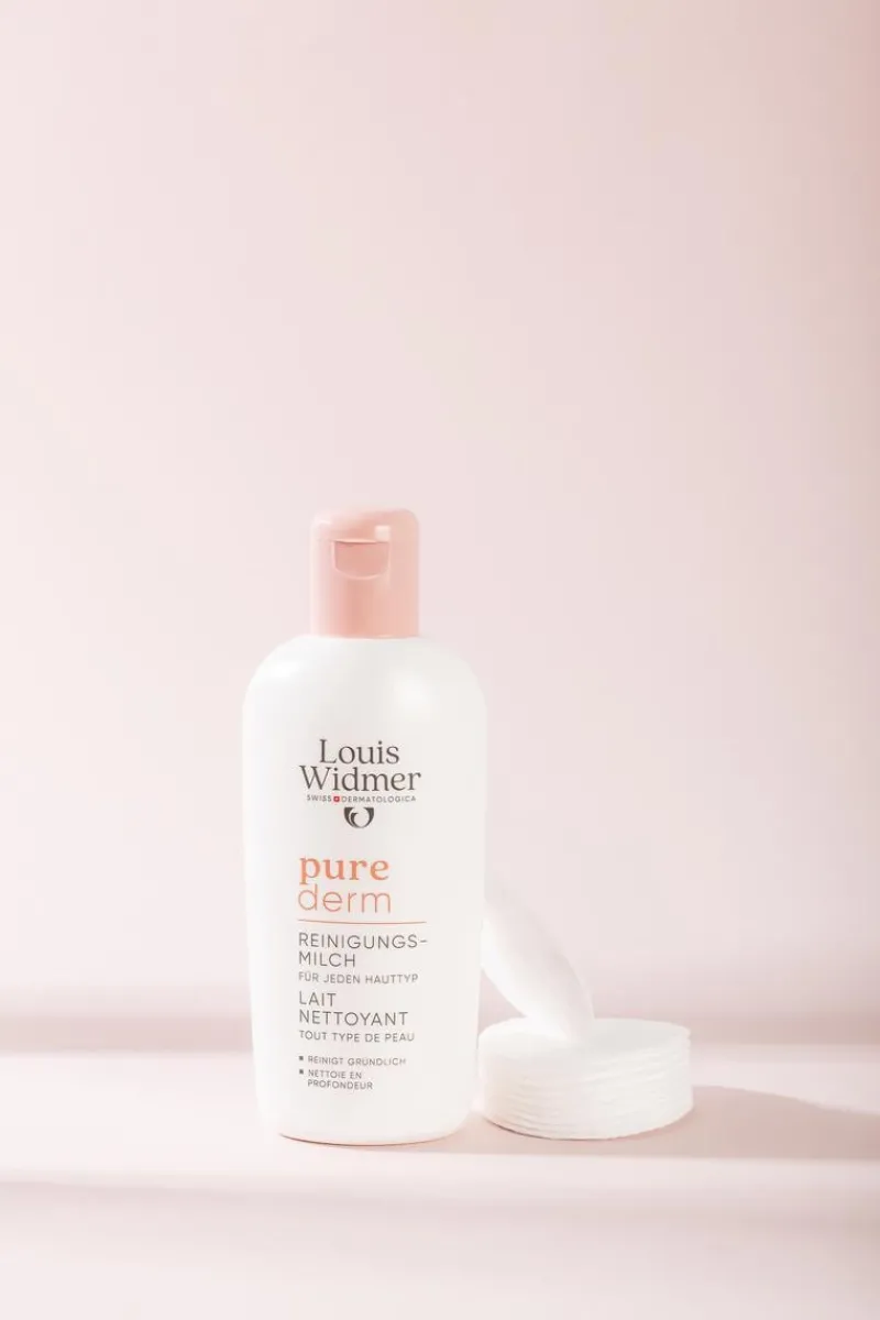 Louis Widmer Purederm Reinigingsmelk Licht Geparfumeerd 200 ML