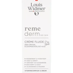 Louis Widmer Remederm Crème Fluide Zonder Parfum 200 ML