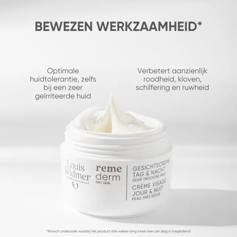 Louis Widmer Remederm Dry Skin Gezichtscrème Zonder Parfum 50 ML