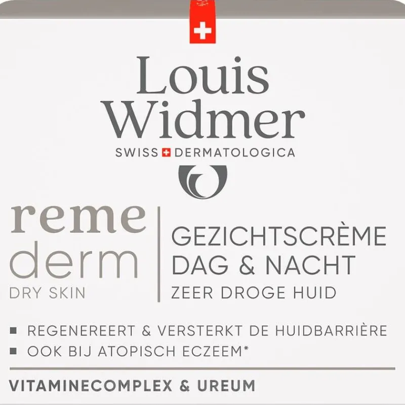 Louis Widmer Remederm Dry Skin Gezichtscrème Licht Geparfumeerd 50 ML