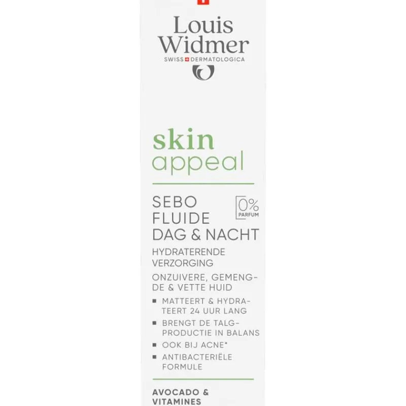 Louis Widmer Skin Appeal Sebo Fluid Zonder Parfum 30 ML