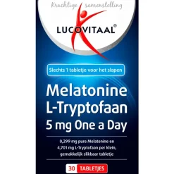 Lucovitaal Melatonine L-Tryptofaan 5mg
