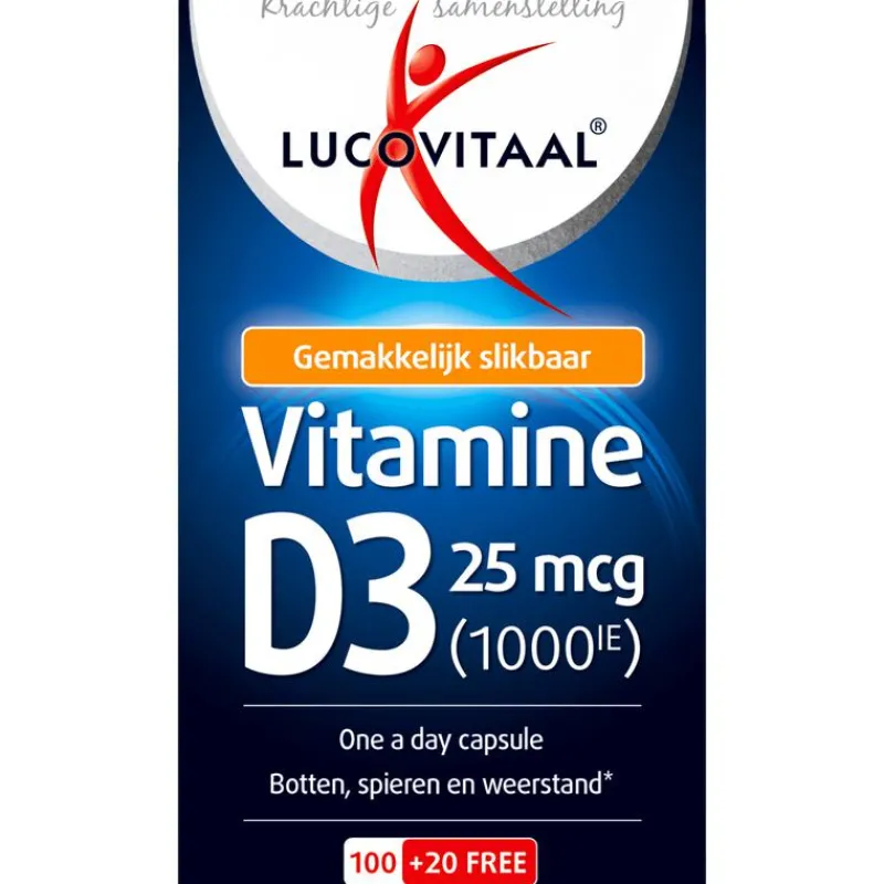 Lucovitaal Vitamine D3 25 mcg Capsules 120 stuks