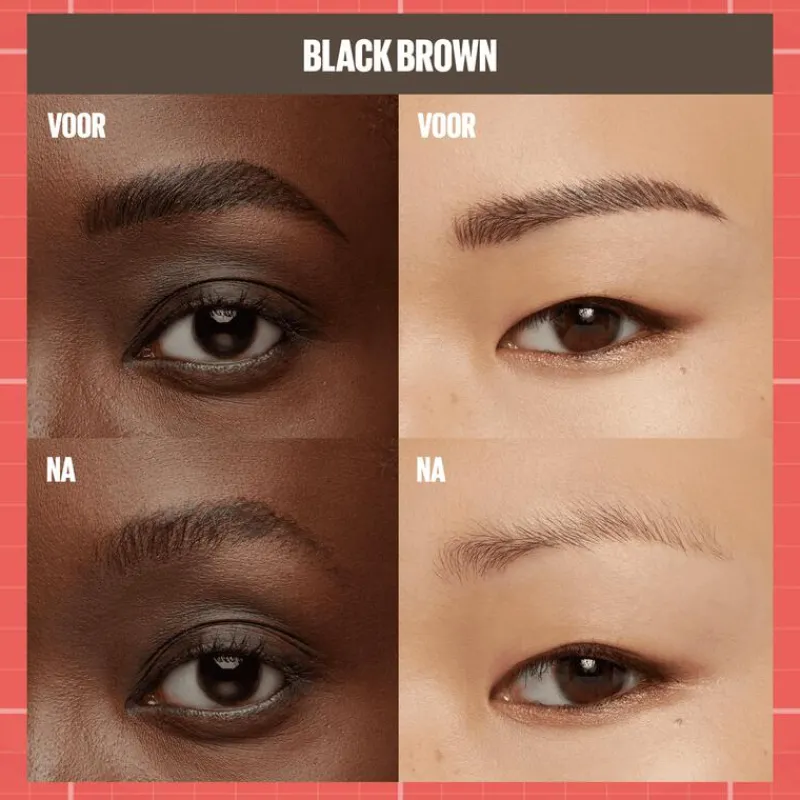 Maybelline New York BUILD A BROW Wenkbrauwpen/fixeergel 255 Soft Brown