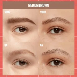 Maybelline New York BUILD A BROW Wenkbrauwpen/fixeergel 257 Medium Brown