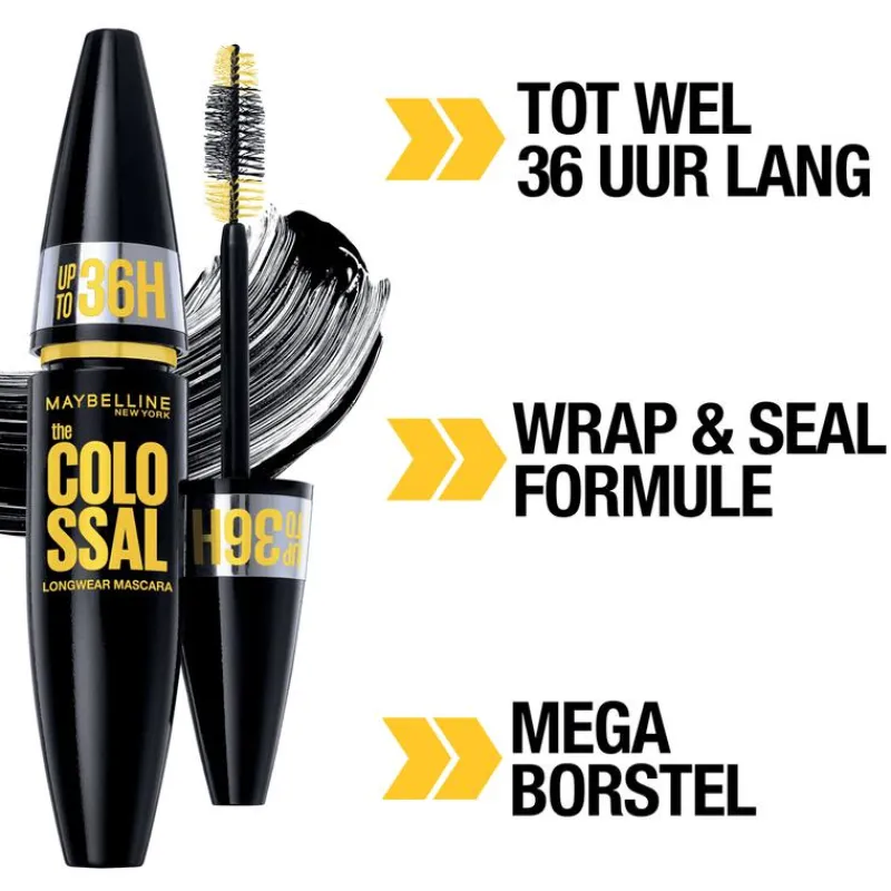 Maybelline New York Colossal up to 36H Waterproof Mascara Zwart