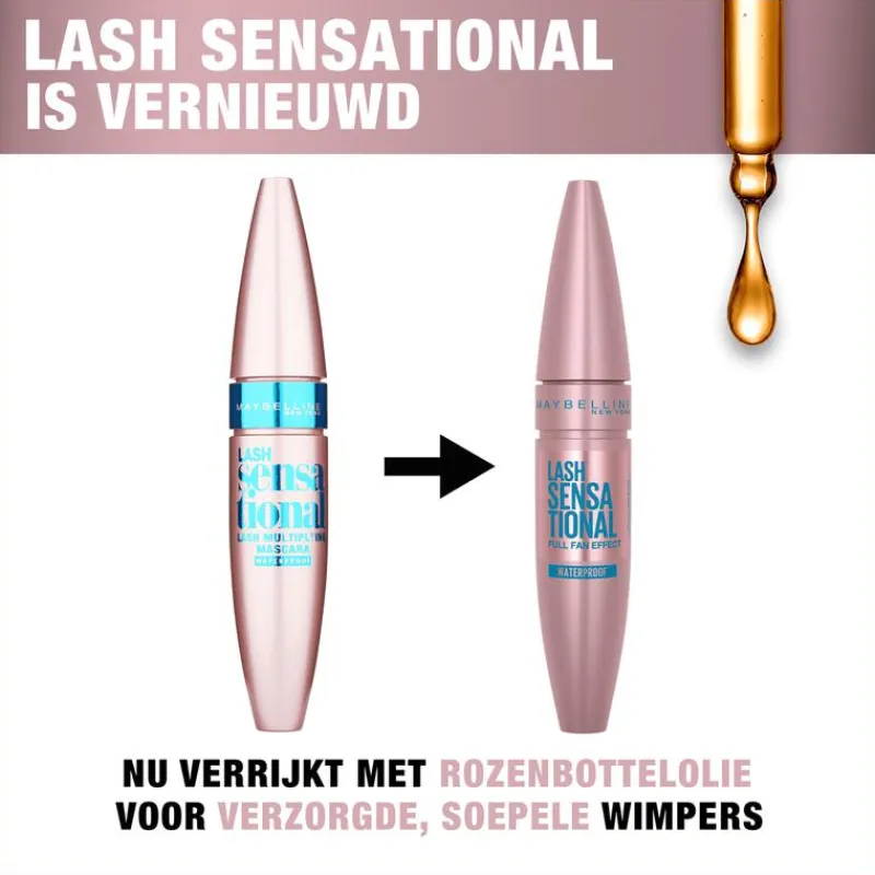 Maybelline New York Lash Sensational Waterproof Mascara Very Black