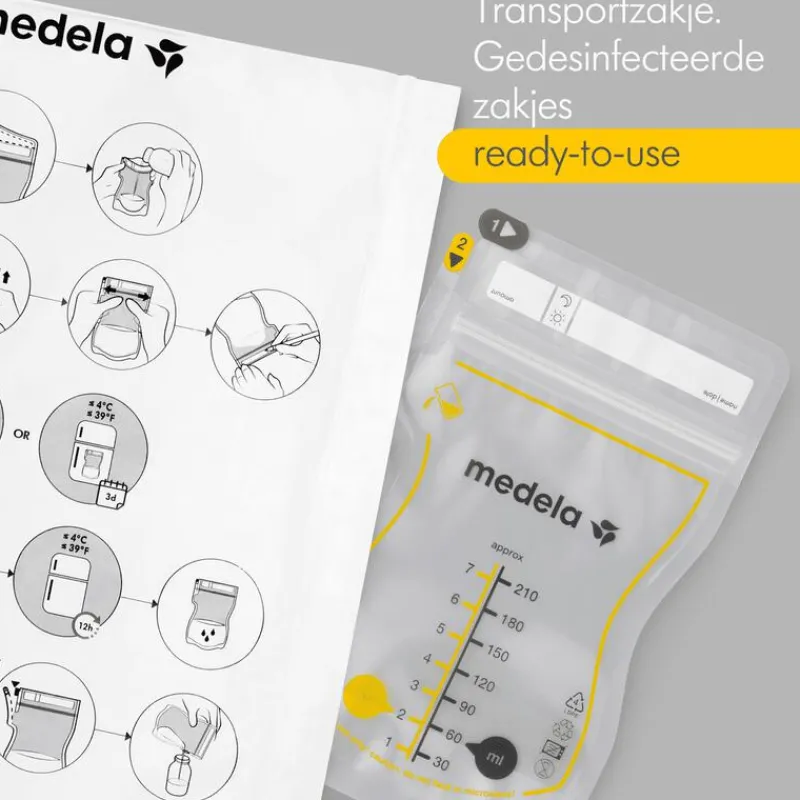 Medela Moedermelkbewaarzakjes met schenktuit 50 stuks