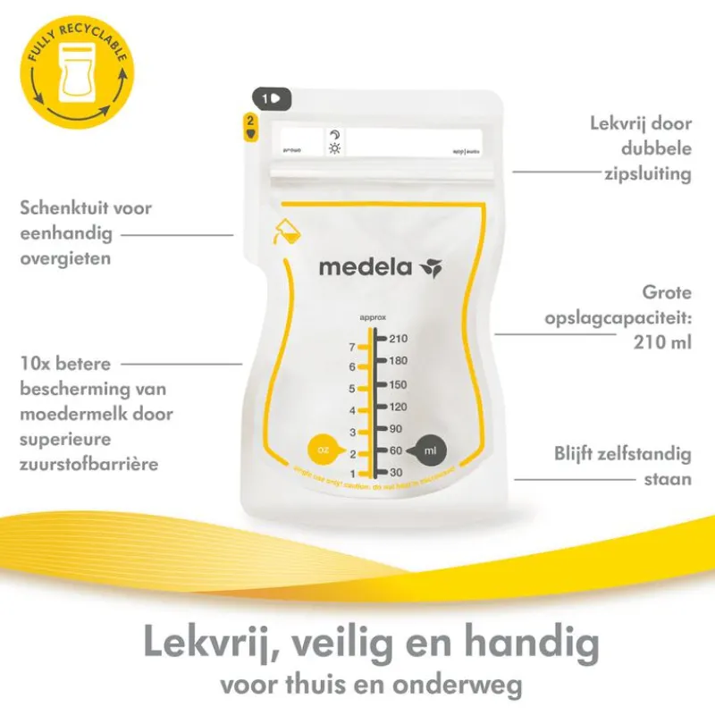 Medela Moedermelkbewaarzakjes met schenktuit 50 stuks
