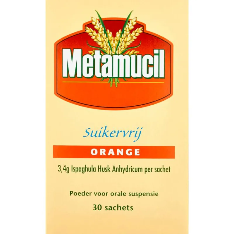 Metamucil Poeder Suikervrij Orange Sachets