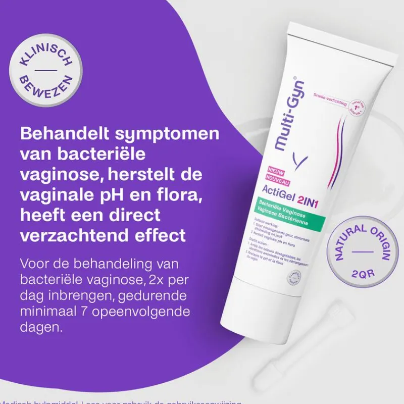 Multigyn Multi-Gyn ActiGel 2in1 bij bacteriële vaginose 50ml