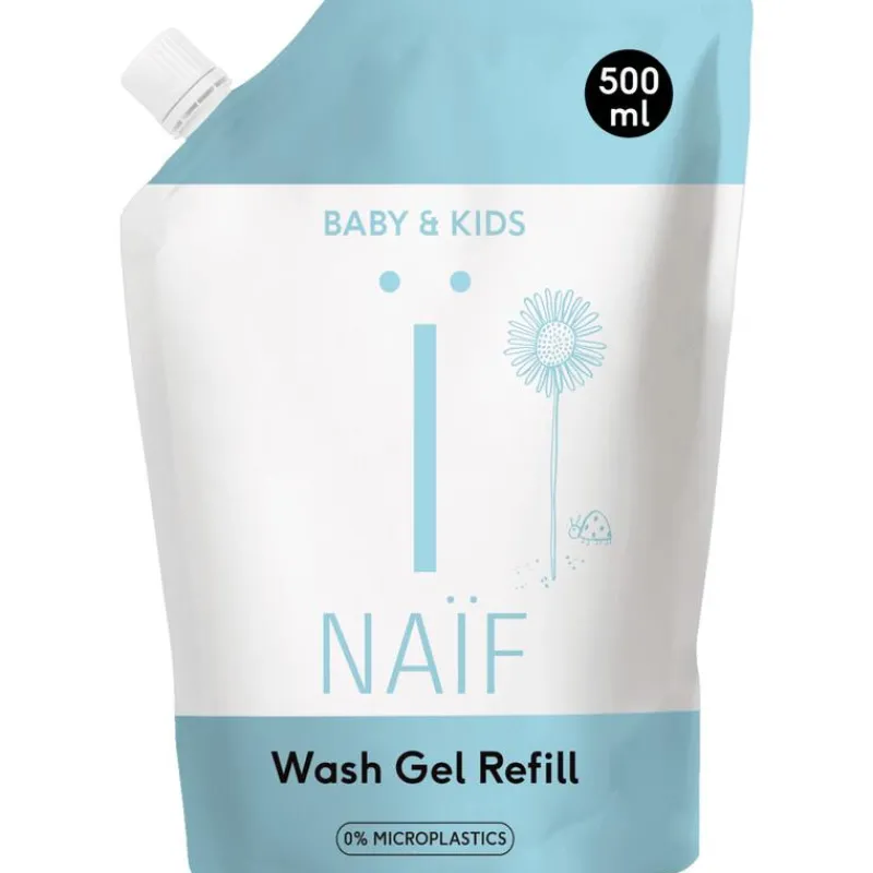 Naïf Baby & Kids Reinigende Wasgel Navulverpakking 500 ML