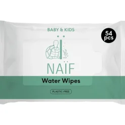 Naïf Plasticvrije Water Billendoekjes 1x54 stuks