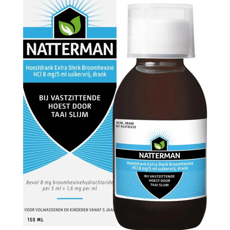 Natterman Broomhexine Extra Sterk 8mg/5ml 150 ML
