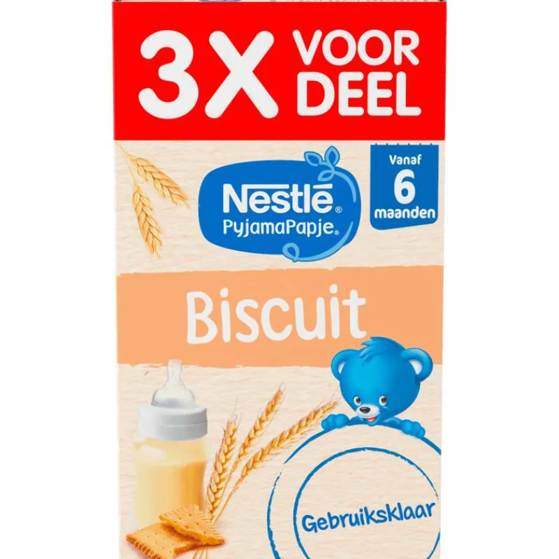 Nestle Nestlé Baby PyjamaPapje Biscuit 6+ 3x250 ml