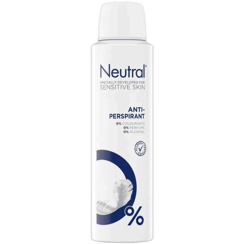 Neutral Anti-Transparant Parfumvrij Deodorant Spray 150 ML
