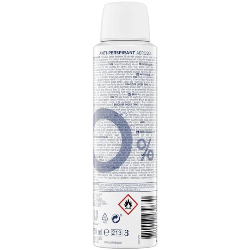 Neutral Anti-Transparant Parfumvrij Deodorant Spray 150 ML