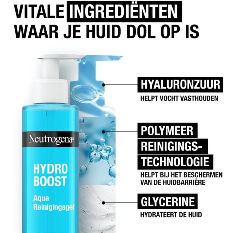 Neutrogena Hydro Boost Aqua Reinigingsgel Alle Huidtypen 200 ML