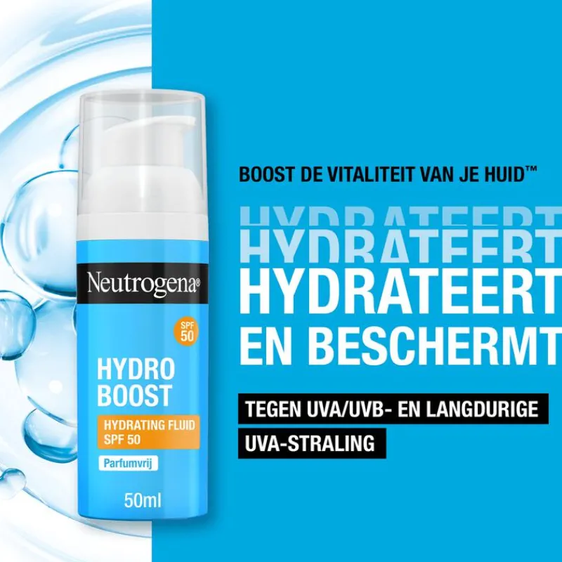 Neutrogena Hydro Boost Hydrating Fluid Dagcrème SPF50 Alle Huidtypen 50 ML