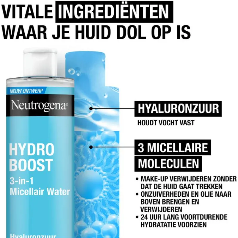 Neutrogena Hydro Boost Micellair Water Alle Huidtypen 400 ML