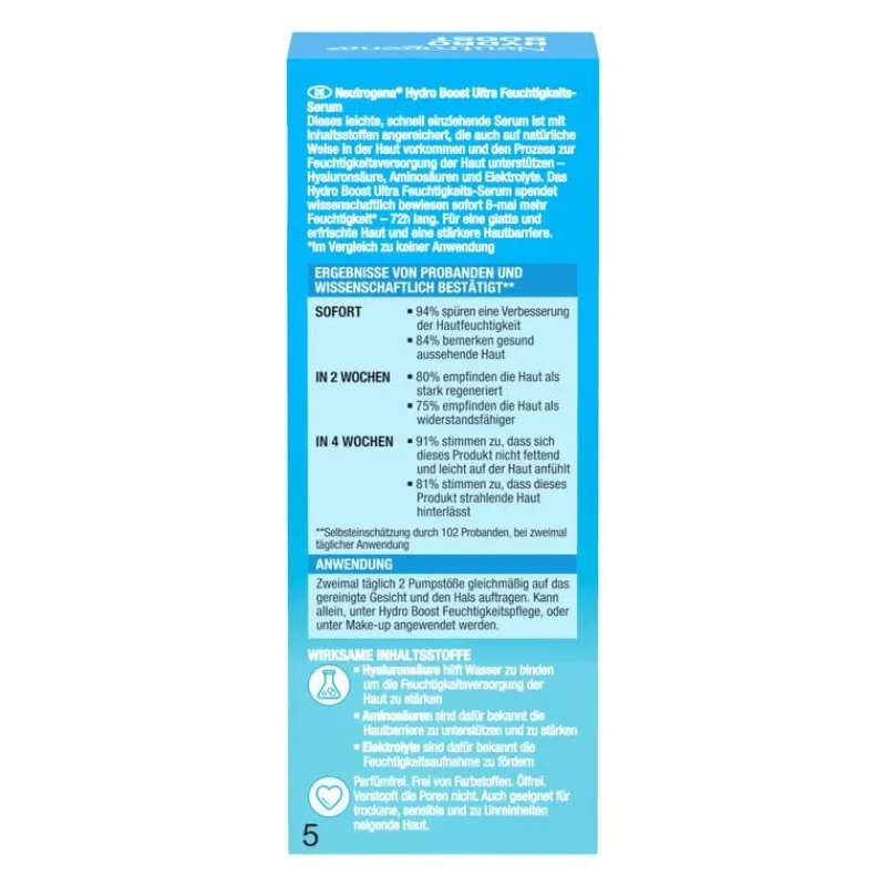 Neutrogena Hydro Boost Ultra Hydrating Serum Alle Huidtypen 30 ML
