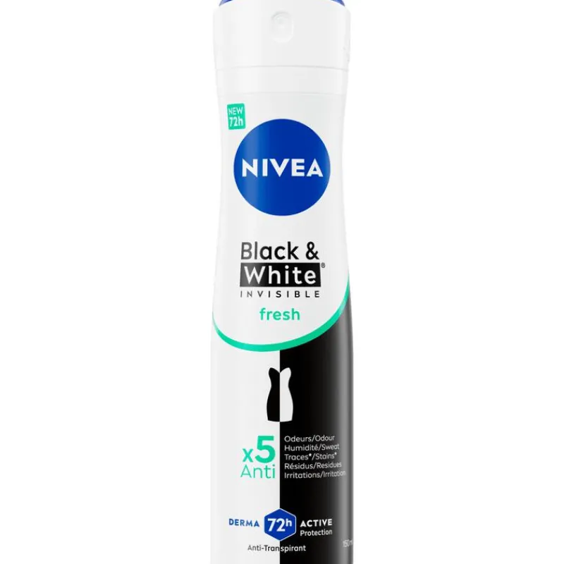 NIVEA Black & White Invisible Fresh Deodorant Spray 150 ML
