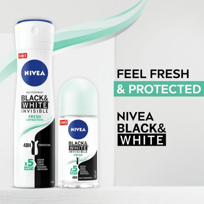 NIVEA Black & White Invisible Fresh Deodorant Spray 150 ML