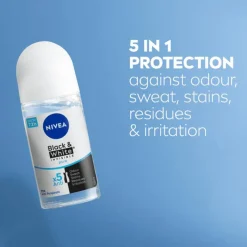 NIVEA Black & White Invisible Pure Deodorant Roller 50 ML