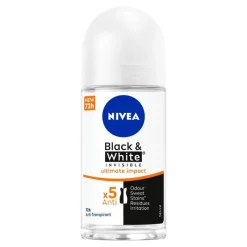 NIVEA Black & White Ultimate Impact Deodorant Roller 50 ML