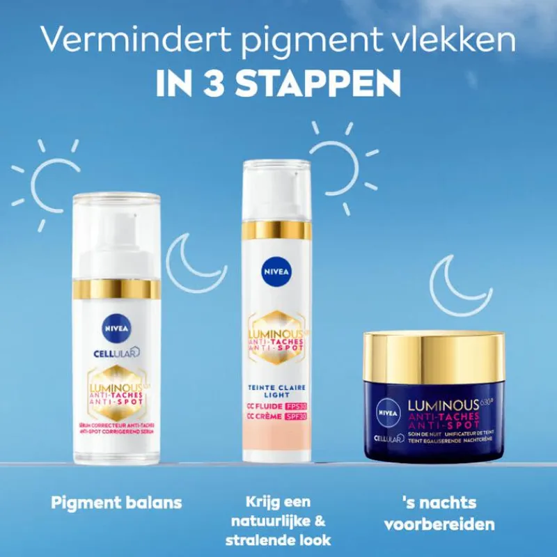 NIVEA Cellular Luminous630 CC Fluid SPF30 Light 40 ML