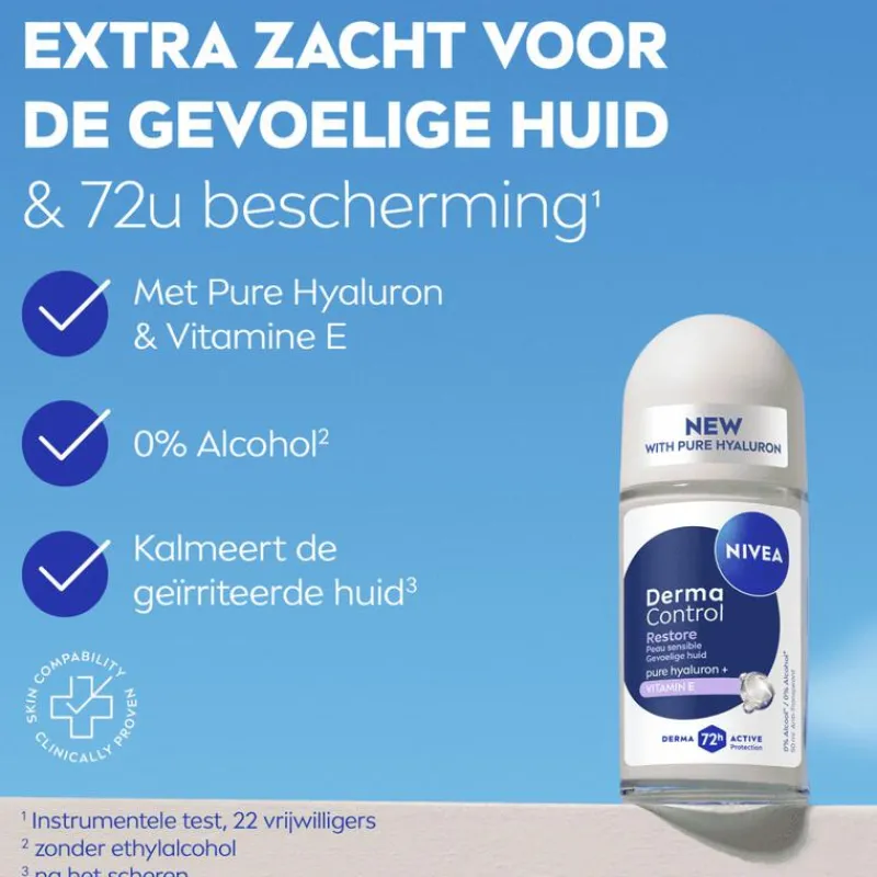 NIVEA Derma Control Restore Deodorant Roller 50 ML