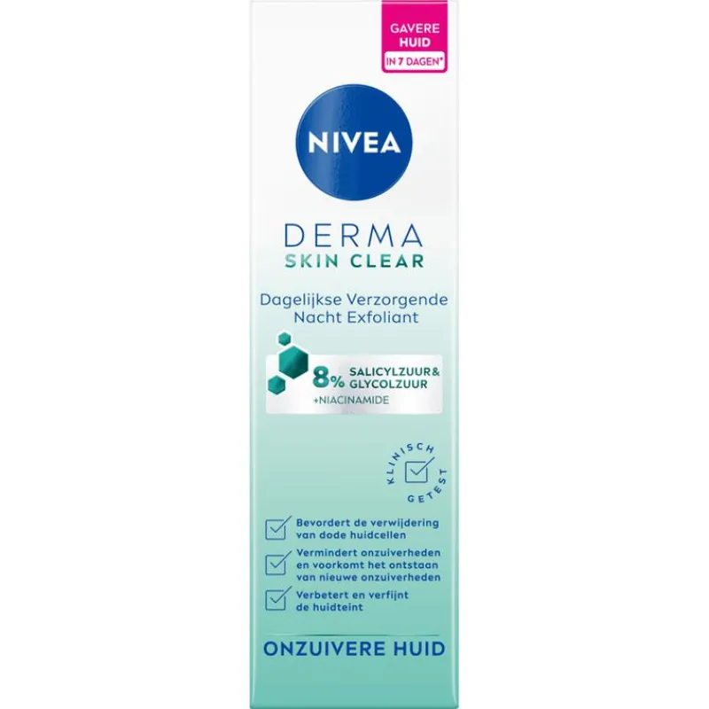 NIVEA Derma Skin Clear Night Exfoliant Onzuivere Huid 40 ML