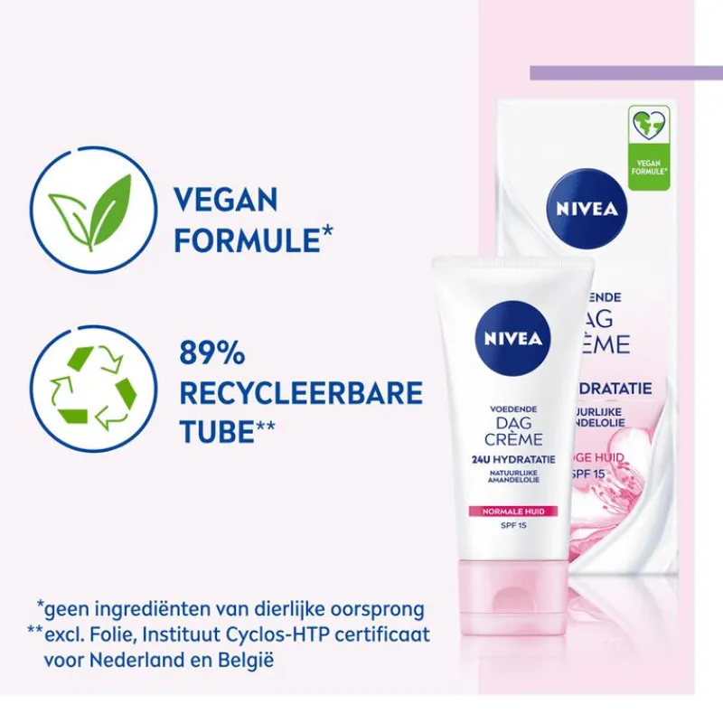 NIVEA Essentials +24h Voedende Dagcrème SPF15 50 ML