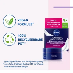 NIVEA Essentials +24h Voedende Nachtcrème 50 ML