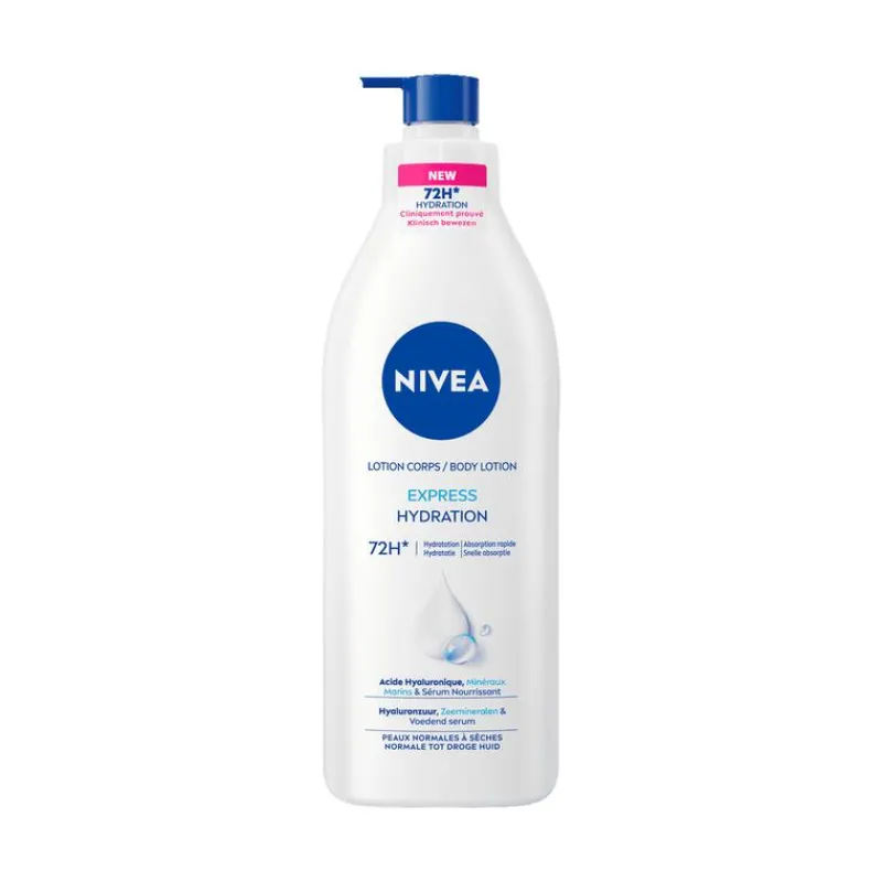 NIVEA Express Hydraterende Body Lotion Pomp 400 ML