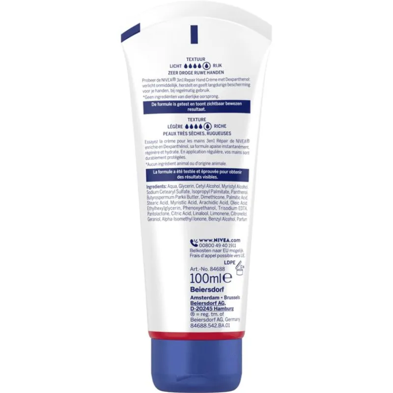 NIVEA 3in1 Repair Handcrème 100 ML