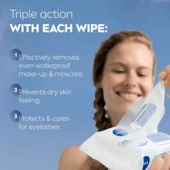 NIVEA 3-in-1 Verfrissende Reinigingsdoekjes 25 stuks