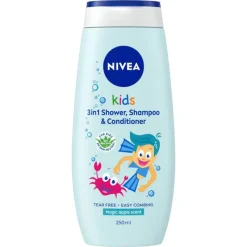 NIVEA Kids 3in1 Douchegel Shampoo & Conditioner Magic Apple Geur 250ML